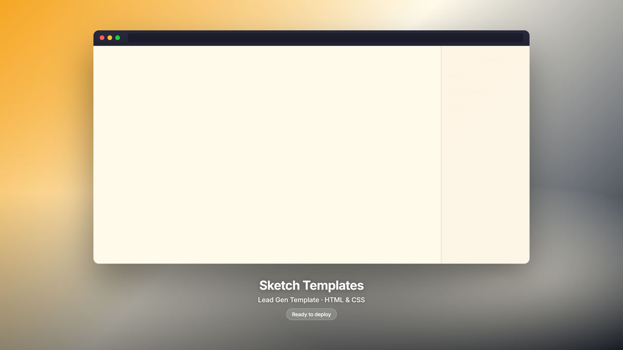 Sketch Templates