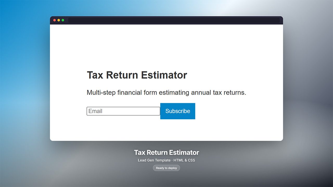 tax-return-estimator